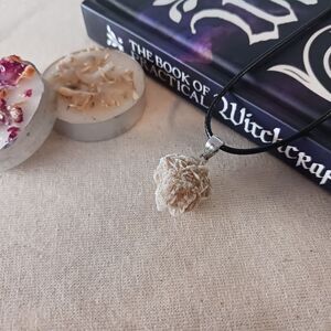 Desert Rose Crystal Pendant Necklace